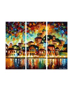 LOVELY EVENING HARBOR - SET OF 3